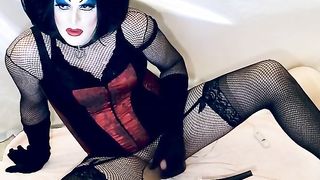 SlutDebra, sissy breezy, smokes and porks giant ebony fuck stick