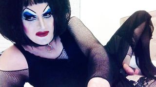 Strong Make-Up Sissy SlutDebra wanks herself for web worshippers