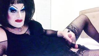 Strong Make-Up Sissy SlutDebra wanks herself for web worshippers