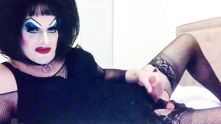 Strong Make-Up Sissy SlutDebra wanks herself for web worshippers