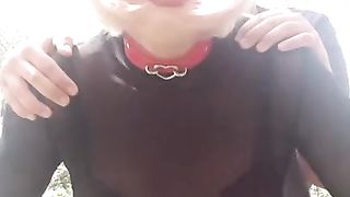 Super-Bitch Alina humps with a youthful Stranger in the Park.