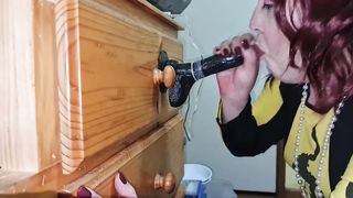 Deep-Throat that dark-hued trouser snake stunner.