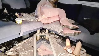 Pinkish Maid Assfucking Vibe Teaching - Handsfree Pee and Jizm (Lengthy)