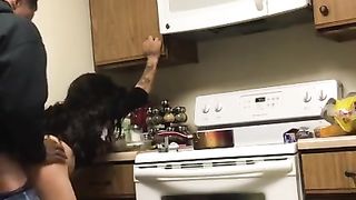 1TT!K GETTIN RAWDOGGED IN THE KITCHEN TILSHE BLOWS A LOAD (READ BIO)