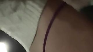 G-STRING in PUBLIC super-steamy Sissy TRANSSEXUAL Scarf for upSkirt Exhibitionist