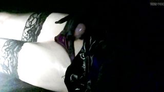 Zara Sapphire, so sleek and well-lubed, plays and finishes off,