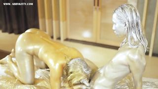 AB045 Gold , platinum powder trans g/g fapping and drizzle