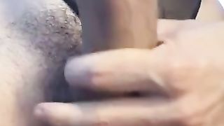 massive she-creature drains in a videocall