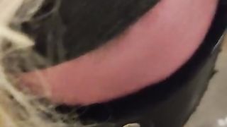 Deep jaws on fake penis