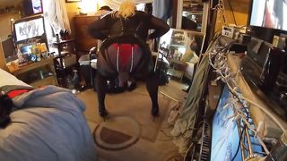 protection sundress meets ample rock-hard dick in sheerblacksilk !