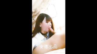 Sissy and lovely virginal Japanese Shemale is a fine sucker