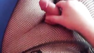 wichsen und abspritzen im netzcatsuit