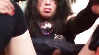 Me doy sentones en el faux-cock pasa esto