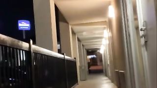 Amazing MOTEL SIDEWALK PUBLIC HAVE FUN fake penis rectal fervor!