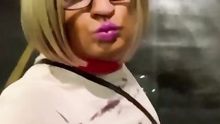 Incredible College Girl Booty Public Demonstrate Active Downtown Streets