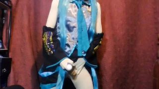 Miku Zentai Costume Play Love This Vibro 16 Pulse Getting Off