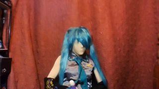 Miku Zentai Costume Play Love This Vibro 16 Pulse Getting Off