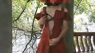 CD伪娘女装子芙塔娜莉露出自拍