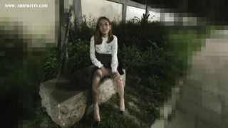 AB0382 Sweetie Assistant Public Remote Manage 绝美国产TS挑戰遠端遙控前列腺震動露出