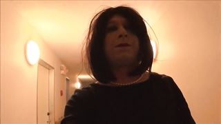 Sissy Outside Smoking