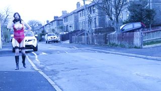 crossdressed in public on a council estate