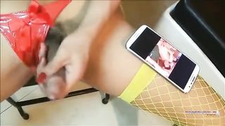 Chinese first-ever timer Ziara milking her dick