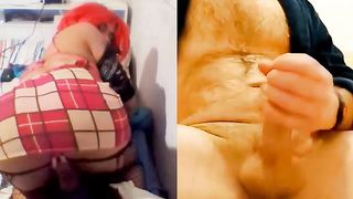 frolicking on skype with Timeforacuppa (obese two)