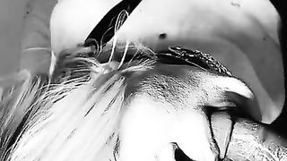 Ebony jizz-shotgun luving sissy