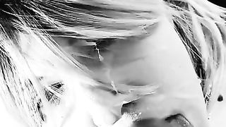 Ebony jizz-shotgun luving sissy