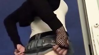 Uber-Cute cd at home on balcony