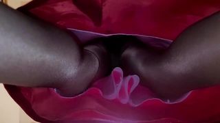 Velvety Satin Microskirt