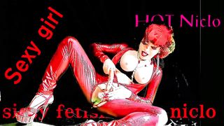 tranny love getting off faux-cock