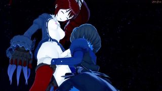 Futa Micha gullet plows Garie. Symphogear Hermaphroditism Anime Porn.