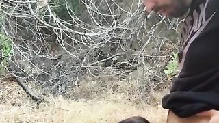 Brooklyn taking Cock in the forest