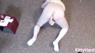 Summer Student Teenage Ladyboy Faux-Cock Screw