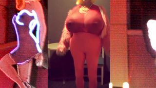 Cathouse Juggsy In Sheer Crimson Top