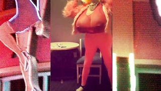 Cathouse Juggsy In Sheer Crimson Top