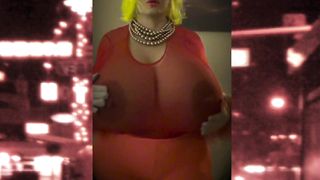 Cathouse Juggsy In Sheer Crimson Top