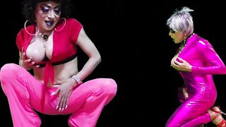 t-girl niclo gorgeous damsel getting off