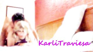 Mature dude penetrates in the booty a Brazilian crossdresser