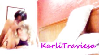 Mature dude penetrates in the booty a Brazilian crossdresser