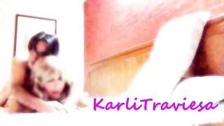 Mature dude penetrates in the booty a Brazilian crossdresser