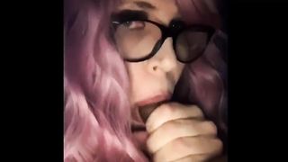 TRANSSEXUAL Tiffany Marie gasps on big black cock and facial cumshot