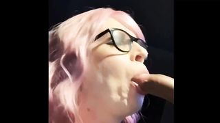 TRANSSEXUAL Tiffany Marie gasps on big black cock and facial cumshot