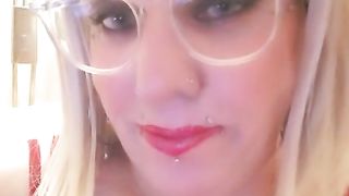 splendid towheaded TRANSSEXUAL smoking