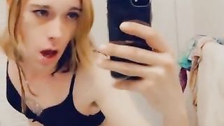 Trans loving her Underwear time