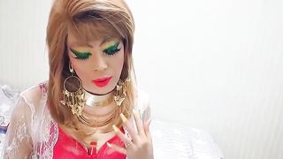 t-model niclo fabulous green eye make-up