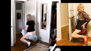 Sissy dinky throating gay uncovers itself even more