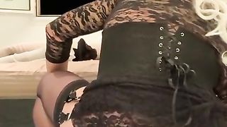 Transgender Princess hooded attempting her fresh pony trunk