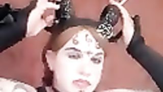 Smoking sissy gay chrissie blacked